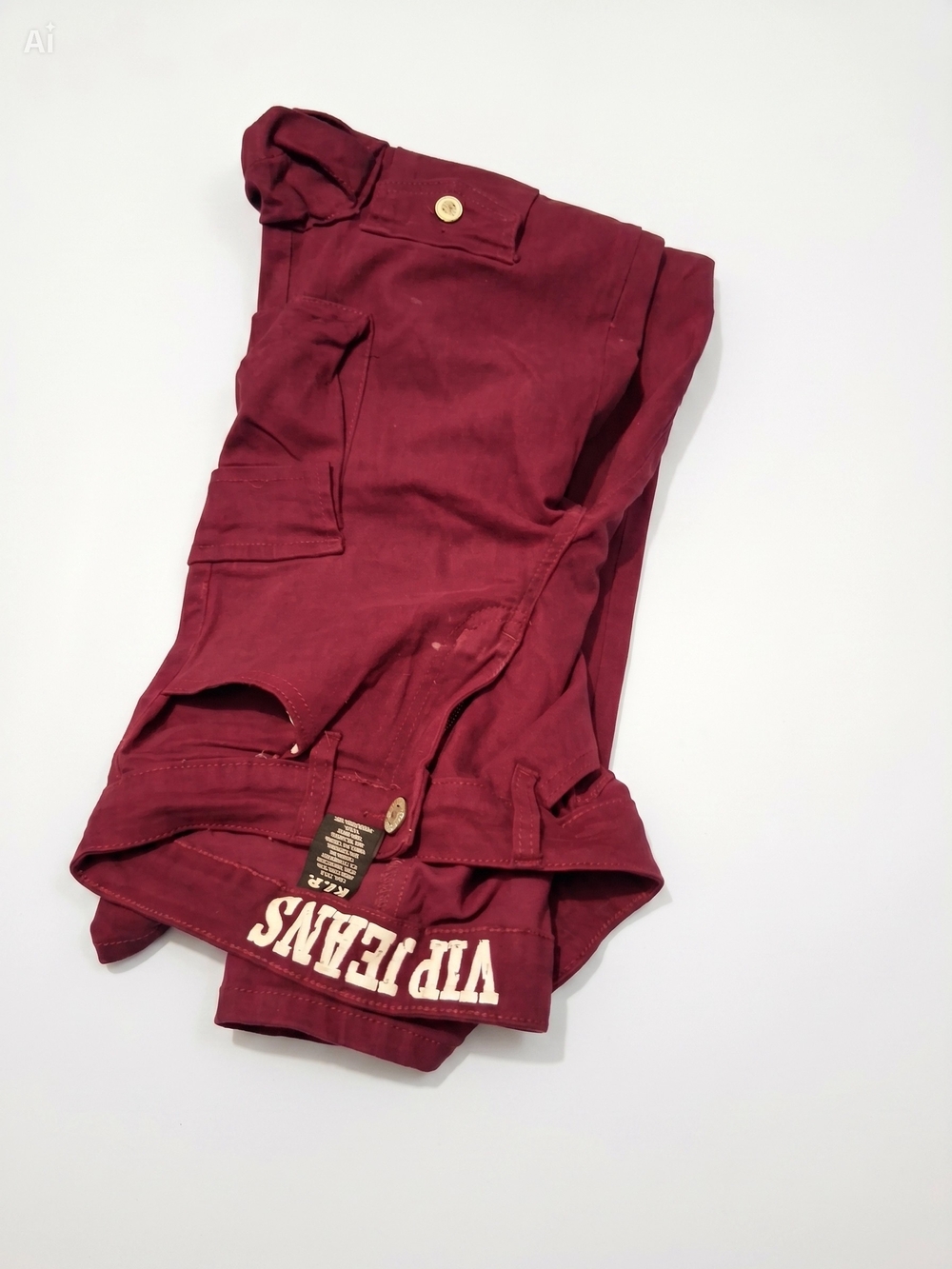 VIP Jeans High-Rise Women's Jeans in Burgundy